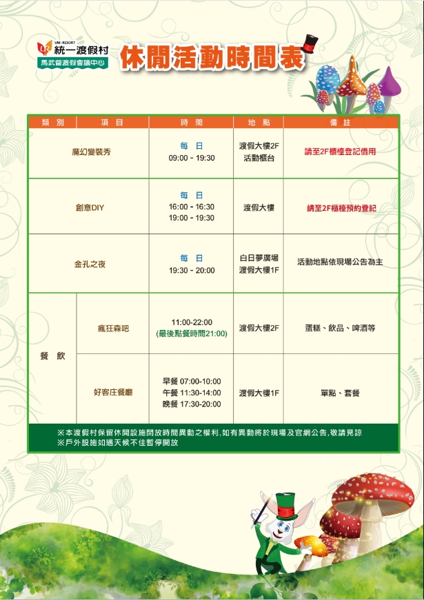 【新竹‧統一渡假村馬武督渡假會議中心】全家一起放電的渡假中心